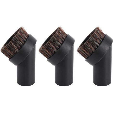 3 Pièces Brosse à Poussière Douce en Crin de Cheval pour Aspirateur Outils de Nettoyage Diamètre Intérieur 32mm