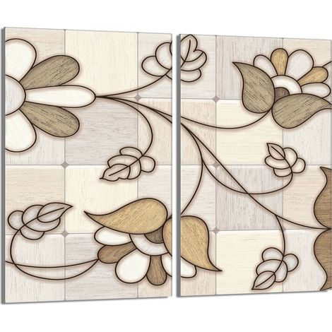 Plaque de protection en verre pour poêle 2x30x52 Mosaïque (1/5)