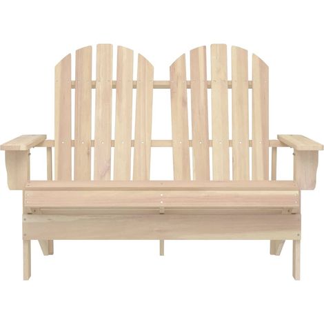 Sedia da Giardino  Sedute da esterno Adirondack a 2 Posti in Legno di Abete (1/3)