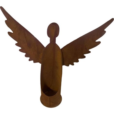 Porte-Bougie Décoration Vintage Résistante au Vent Porte-bougie forme d'ange pour Maison de Ferme, Terrasse, Jardin, Patio, Cour, Cadeau Maison, Anniversaire (1/5)