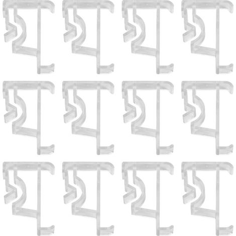 Clips invisibles para persianas enrollables, 5 cm, paquete de 12, transparentes (1/4)