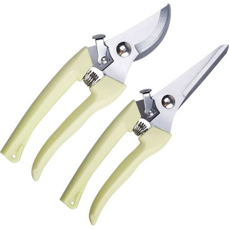 Blade Pruning Shears - Branch Pruning Shears - Set of 2 Multifunctional Garden Pruning Shears - For Cutting Flowers and Fruit Trees (1/5)