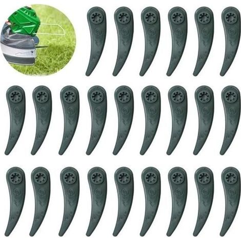(Vert)Lames à gazon de rechange - BOSCH - Durablade - Lot de 24 lames - Compatible ART 23-18 LI - ART 26-18 LI (1/4)