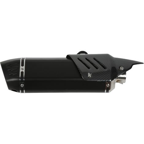 Embout d'échappement moto en acier inoxydable 304 avec couvercle fibre de carbone, universel pour diamètre 38-51 mm, noir (1/5)