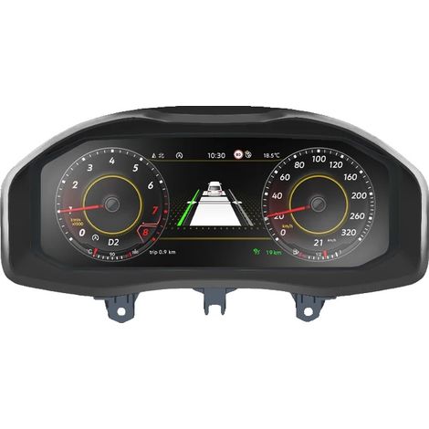 Digitales Armaturenbrett-Cluster, kompatibel mit VW T6 2016-20, 12,3 Zoll HD IPS-Bildschirm, mehrere Fahrmodi, Für Kodiaq 17-20 Jahre (1/2)