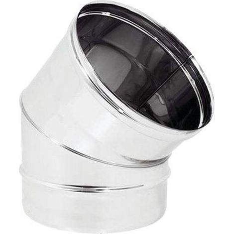 Gomito curva acciaio inox 80mm 5 decimi aisi 316 per canna fumaria camino stufa, scegli se 90 gradi