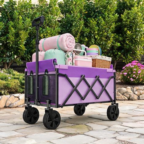 Mini brouette pliante en acier 100 kg 74 x 46 x 96,5 cm (1/5)