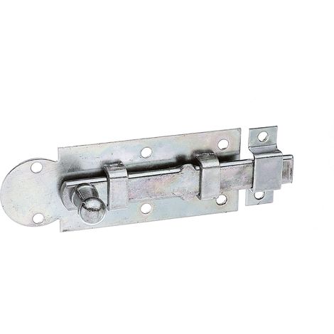Alberts 840327 Chiavistello per finestre, dritto, con guida asta fissata, zincato galvanico, con strato spesso passivato, piastra 80 x 30 mm, set da 10 (1/2)