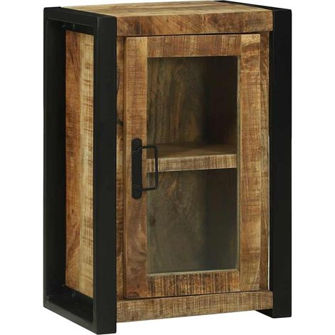 Cabinet de Salle de Bain Marron Bois de manguier massif CFW376963 (1/5)