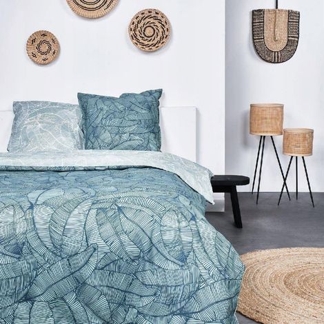 Heute Bettwäsche Set Floral in Celadon Grün 220x240 cm