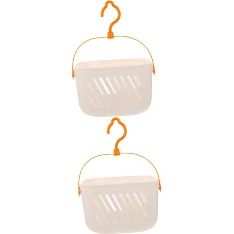 2pièces Panier De Rangement Suspendu Plastique Organisateur Étanche Pour Cuisine Et Salle De Bain Panier De Stockage Avec Pratique Accessoire Polyvalent Pour Créer Un Espace (1/5)