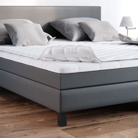 Matratzenschoner , Weiß, 140 x 200 cm Waschbar bis 60°C trocknergeeignet, Vitalispa