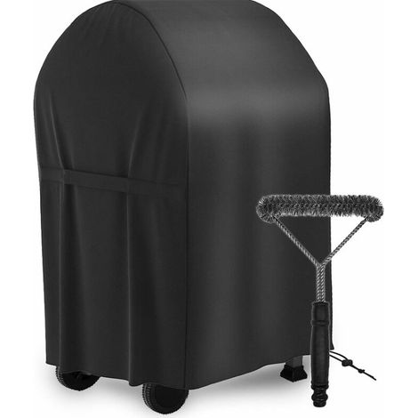 Housse de protection imperméable et anti-UV pour barbecue à gaz Weber, Holland, Jennair, avec brosse de nettoyage (77 x 67 x 110 cm)