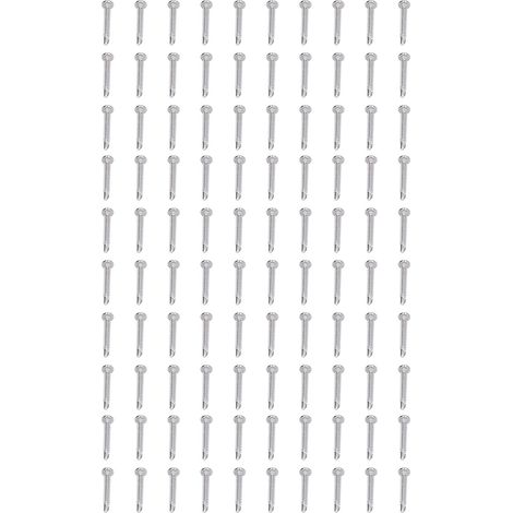 100 selbstbohrende Edelstahlschrauben mit rundem Kreuzschlitzkopf M4,2 x 32 – 100-teiliges Set zur Befestigung
