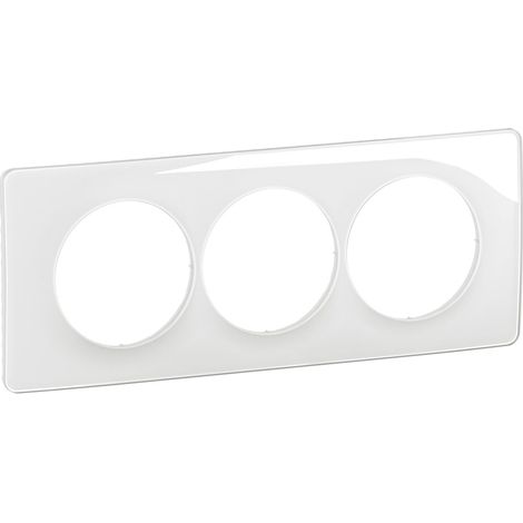 Placca di finitura Céliane 3 posti speciale ristrutturazione - Bianco smaltato - LEGRAND - CP0007 (1/3)