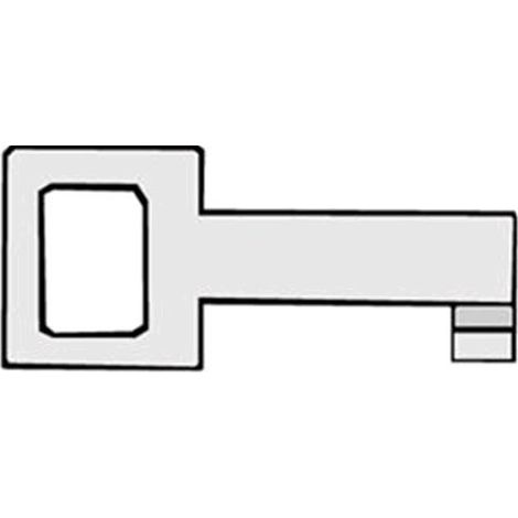 Chiave Per Cassette Lettera Ferro Nichelato