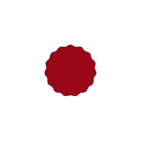 Étiquettes de 5,5 cm pour conserves, lot de 48, rouge foncé mat (1/2)