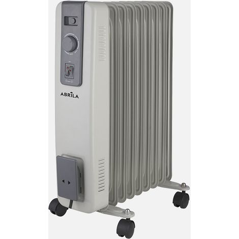 Elektrischer Heizkörper abrila Acebuche grau 2000W robustes Metall