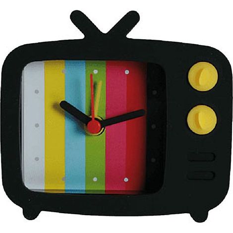 Mini Réveil Tv Noire