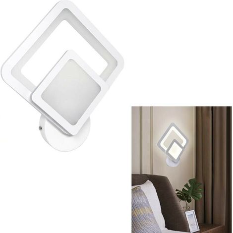 Applique Led 12 W Forma Di Rombo In Vetro Lampada A Parete Luce Naturale Bianca Calda (1/4)