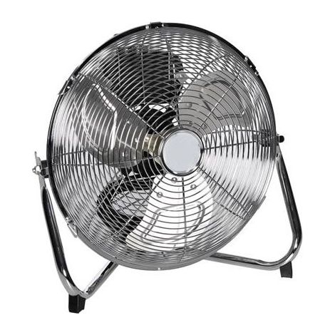 Ventilateur chromé 90W - 3 vitesses - diamètre 40 cm