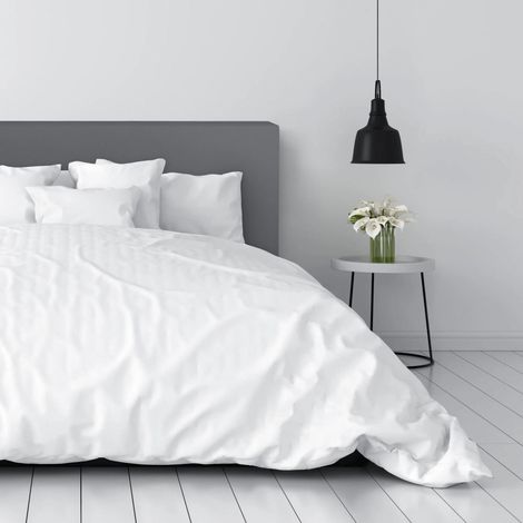 Tête de Lit Gris Rembourrée 160x50x9 (Lit 150) Gris