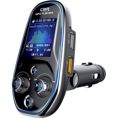 Neuer BT29 Auto-MP3-Player mit Farbbildschirm, multifunktional, mehrsprachig, AUX-Ausgang, Bluetooth-fähig. (1/3)