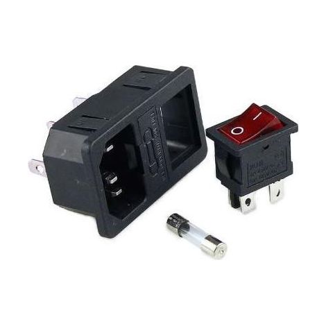 Presa per Interruttore 15A IEC320 C14 Nero