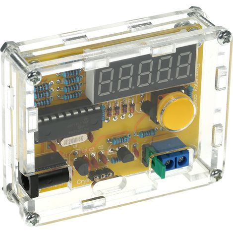 Testeur de fréquence DIY, compteur à cristal, testeur d'oscillateur avec boîtier transparent, 1 Hz 50 MHz (1/5)