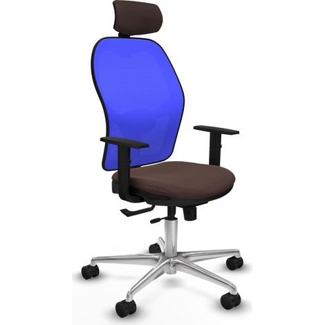 Chaise de bureau piqueras y crespo Jorquera cuir marron (1/2)