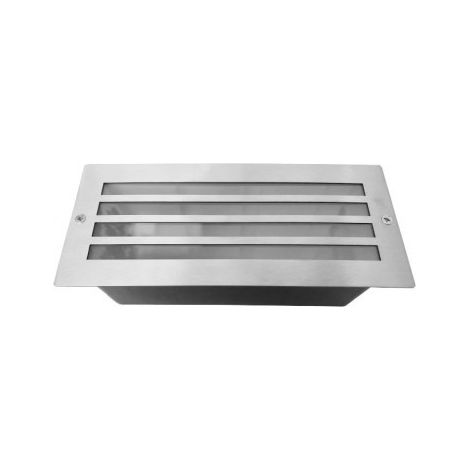 Spot balise PITON - E27 encastrable / grille Inox 304 Miidex Lighting® (1/5)