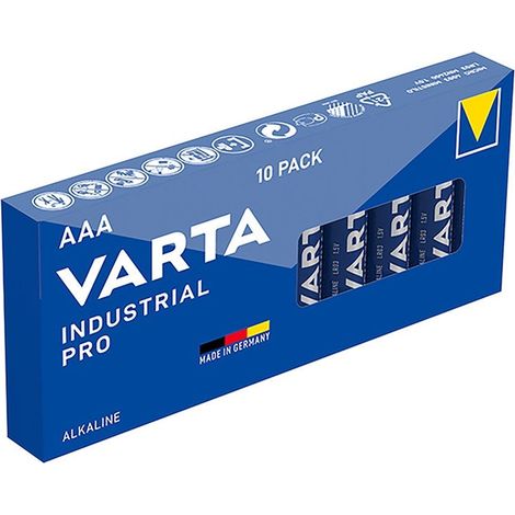 Varta Pilas Alcalinas Industriales AAA 10 piezas