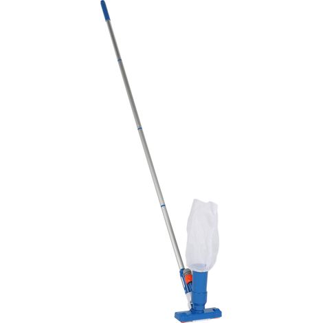 Aspirateur de piscine portable avec 4 sections de manche, kit de nettoyage sous-marin pour spa, bassin et fontaine (prise UE). (1/5)