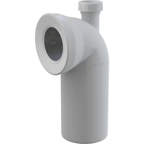 Alcadrain A90-90P40A - Coude de raccordement pour WC à 90° avec connecteur, raccordement DN40 (1/2)