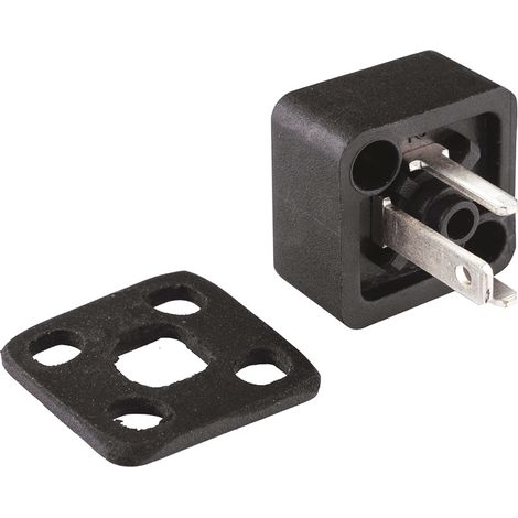 Connecteur pour électrovanne, Mâle, 2P+E, Traversant 250 V c.a. ( Prix pour Paquet de 5 )
