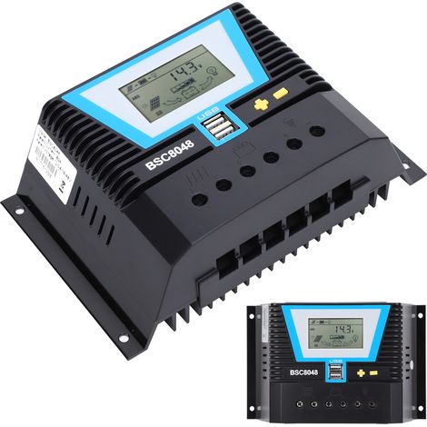 Contrôleur solaire pour batteries diverses BSC8048 80A 12V/24V/36V/48V (1/5)