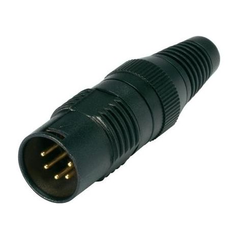 HICON XLR-STECKVERBINDER STECKER, GERADE POLZAHL: 5 NERO HI-X5CM-G 1 ST.
