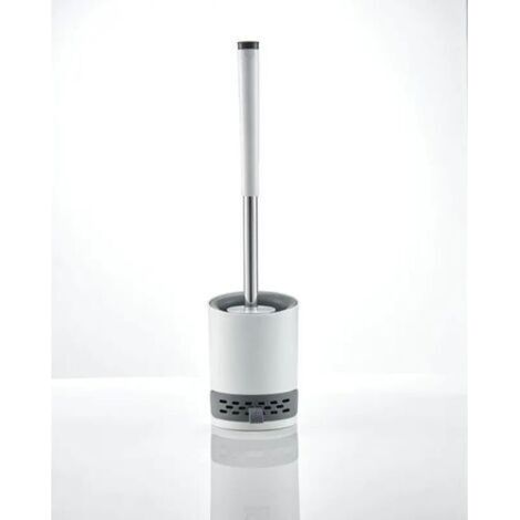 Brosse WC Brosse de Toilette en Silicone Antibactérienne Balayette WC Balai Brosse Ensemble avec Support Suspendu Pincette Cachée Boue de Diatomées Crochet Adhésif Manche de Abattant WC pour Maison (1/5)