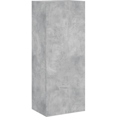 Mobile TV multimediale mensola TV credenza TV montaggio a parete adatto per sala da pranzo soggiorno camera da letto 40,5 x 30 x 102 cm legno ingegnerizzato grigio 020027778