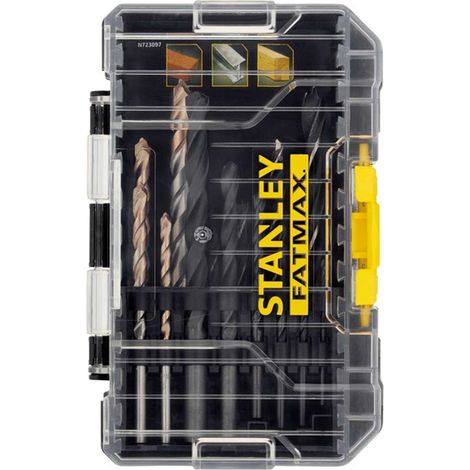 Stanley STA88561-XJ Metall-Präzisionsbohrer, 2–8 mm, Kassette, 14 Stück (1/3)