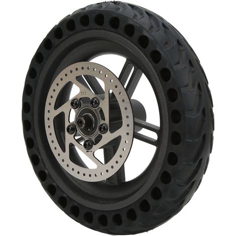 GARRYFIZH Ensemble de roue arrière de Scooter électrique, moyeu de pneu solide de 8,5 pouces, disque de frein de 110mm pour Xiaomi M365/1S/LITE (1/5)