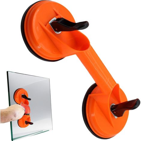 Souleveur à Ventouses Outil De Tirage Par Vide Pour Transport  Extracteur de Fenêtre à Ventouses pour Construction Carreau Verre Fenêtre Granit Pare-Brise Sol Miroir (1/5)
