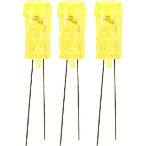 20 Stück 3 mm DIY LED-Dioden, tragbare Leuchtdioden für Wissenschaftsprojekte und Experimente, gelbes Licht (1/5)