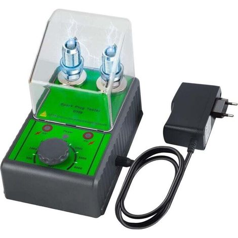 Zündkerzentester für Pkw, Zweiloch-Zündkerzenprüfgerät, 500–6000 U/min Zündkerzenanalysegerät mit Schutzabdeckung für 12-V-Fahrzeuge (Grün) – Crezuo