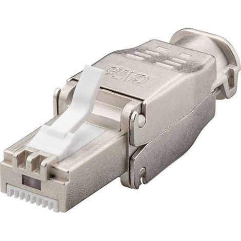 Connectique RJ45 mâle droit 1610346 – CAT 6a – Montage simple sans outil – Compatible câbles ronds max. 9 mm – Transferts Gigabit (1/3)