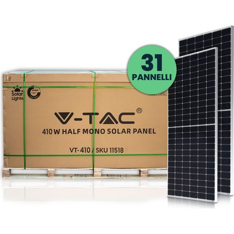 VT-410 Kit 12,7kW 31 Pannelli Solari Fotovoltaici 410W 108 Celle IP68 - SKU 1151831 (1/5)
