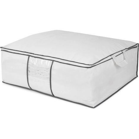 Housse de rangement, blanche, zippée avec poignées. (1/5)