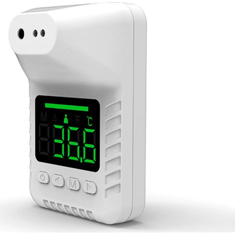 Thermomètre infrarouge sans contact haute précision à induction automatique. Affichage de la température en °C ou °F. Annonce vocale en 6 langues. (1/5)