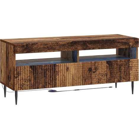 LED-TV-Schrank Altholz Holzwerkstoff vidaXL (1/5)