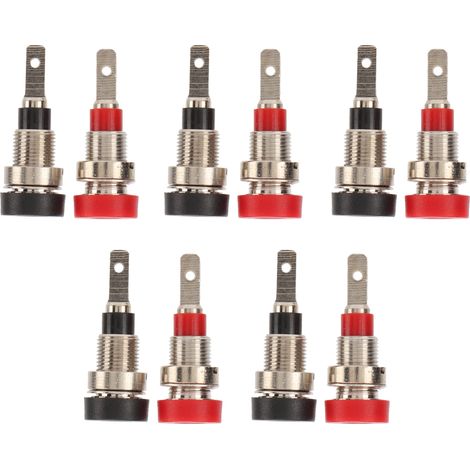10 bornes banane en laiton connecteur femelle 2mm jack pour panneau équipement industriel automobile (1/5)